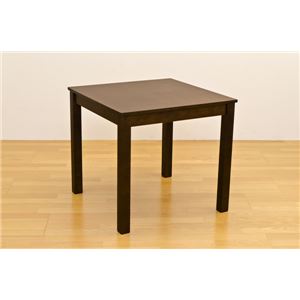 フリーテーブル(ダイニングテーブル/リビングテーブル) 正方形 幅75cm×奥行75cm 木製 ダークブラウン 商品画像