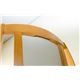 ダイニングチェア(回転椅子/リビングチェア) 木製 張地：合成皮革/合皮 座面高45cmハイバック仕様 LOTUS ナチュラル - 縮小画像4