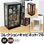 コレクションケース/ディスプレイケース 【ブラック】 幅45cm×奥行30cm 強化ガラス使用