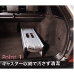 MTカートウィング ステンレスキャスター ブレーキ付き レッド（台車）
