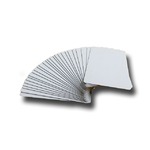 無地プラスチックカード/オフィス用品 【100枚セット 厚さ0.5mm】 薄め クレジットカードサイズ 材質：PVC 日本製