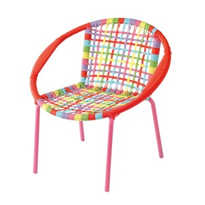 COLORS KID`S ROUND CHAIR RED MIXカラーキッズラウンドチェア