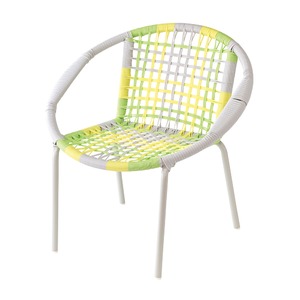COLORS KID`S ROUND CHAIR GRAY MIXカラーキッズラウンドチェア - 拡大画像