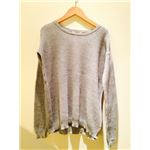 BB Dakota ワッフルニットトップス　グレー　レディース  BE36611(GRY/XS)