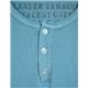 ALEXANDER YAMAGUCHI コットンヘンリーTシャツ　ブルー　メンズ  HLS-03(MAR/M)  - 縮小画像2