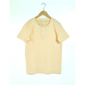 ALEXANDER YAMAGUCHI コットンヘンリーネックTシャツ ペールオレンジ メンズ HLS-03(PEA/S)