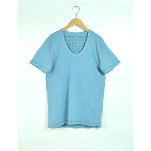 ALEXANDER YAMAGUCHI コットンUネックTシャツ ブルー メンズ UN-01(MAR/S)