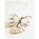 CLAUDIA CIUTI STRAPPY SANDALS シルバー JEANETTE(MET/35)