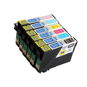 汎用インクカートリッジ エプソン用 6色セット E50-6P