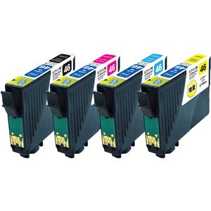 汎用インクカートリッジ エプソン用 4色セット E46-4P