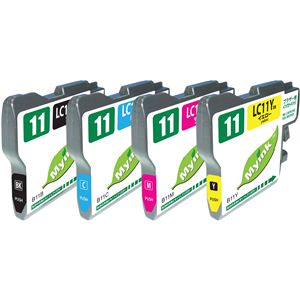 汎用インクカートリッジ ブラザー用 4色セット B11-4P