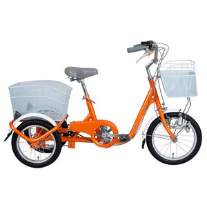 【ロータイプ三輪自転車】 ロータイプ・スイングチャーリー　MG-TRE16SW　オレンジ  - 拡大画像