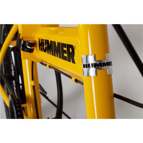 HUMMER（ハマー） FDB20 20インチ 折り畳み自転車【タイヤ固定バンド付】 MG-HM20-YE イエロー
