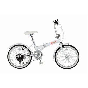 折畳み自転車 ZERO-ONE FDB20 6S MG-ZRE206-WH - 拡大画像