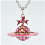 Vivienne Westwood（ヴィヴィアンウエストウッド） RIBBON BAS 3D ORB P／SS／PK ネックレス　【ブランド箱入り】