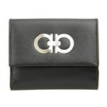 Ferragamo（フェラガモ） ダブルホック財布 7122PEBBLE BLK