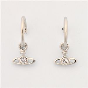 Vivienne Westwood（ヴィヴィアンウエストウッド） NANO SOLITAIRE HOOP E／SS ピアス　【ブランド箱入り】