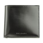 BVLGARI（ブルガリ） 20064 BLACK 二つ折り財布 小銭入れ付き 【ブランド箱入り】