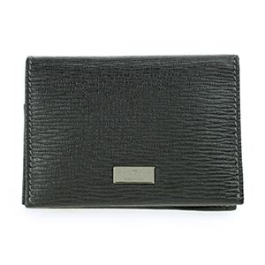 Salvatore Ferragamo（フェラガモ） 7062PEBBLE BLK 名刺入れ