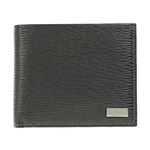 Salvatore Ferragamo（フェラガモ） 7070PEBBLE BLK 二つ折り財布（小銭入れ付）