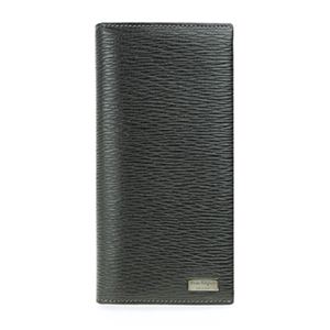 Salvatore Ferragamo（フェラガモ） 7073PEBBLE BLK 長札（ファスナー付）