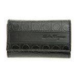 FERRAGAMO（フェラガモ） 8729 PEBBLE／BLK 6連キーケース