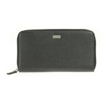 FERRAGAMO（フェラガモ） 9102 PEBBLE／BLK 長札（ファスナー付）