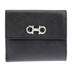 FERRAGAMO（フェラガモ） A960 PEBBLE／BLK ダブルホック財布