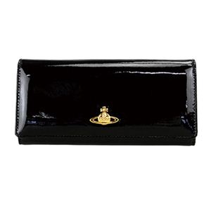 Vivienne Westwood（ヴィヴィアンウエストウッド） 長札（小銭入れ付） 2800V-CLASSIC ORB VERNICE VERNICE NERO