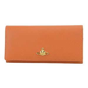 Vivienne Westwood（ヴィヴィアンウエストウッド） 長札（小銭入れ付） 2800V-SAFFIANO MANDARINO