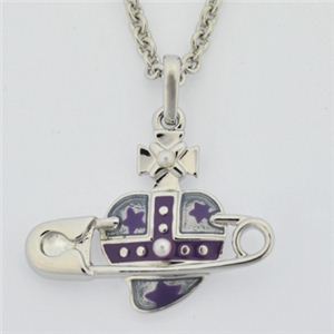 Vivienne Westwood（ヴィヴィアンウエストウッド） HEART SAFETY PIN ORB P／SS／VI ネックレス