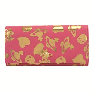 Vivienne Westwood（ヴィヴィアンウエストウッド） VW-2800VLOGOPRINT-ROSA 長札（小銭入れ付）