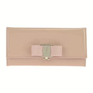 FERRAGAMO（フェラガモ） B559 PATENT／POU／LOT 長札（ファスナー付）