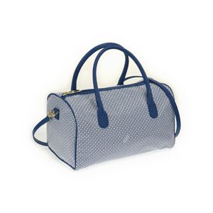 GHERARDINI（ゲラルディーニ） GH0254 TP／D.WHITE／COBALTO 手提げ（ショルダー付）