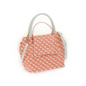 GHERARDINI（ゲラルディーニ） GH0256 TP／WHITE／CORALLO 手提げ（ショルダー付）