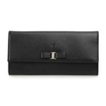 Salvatore Ferragamo（フェラガモ） A994PEBBLE BLK 長札（ファスナー付）