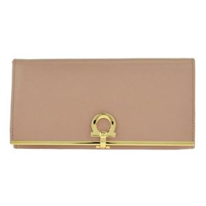 Salvatore Ferragamo（フェラガモ） 4633 CALF／N.ROSE 長財布