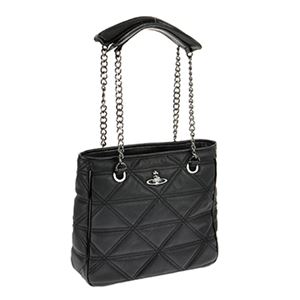 Vivienne Westwood（ヴィヴィアン・ウエストウッド） 6107V-HARLEQUIN／ECOV.BLK 手提げバッグ