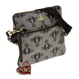 Vivienne Westwood（ヴィヴィアン・ウエストウッド） 13-396 LOGOMANIA／GRY ショルダーバッグ