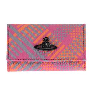 Vivienne Westwood（ヴィヴィアン・ウエストウッド） 0720V-TECHNO TARTAN／ROSA キーケース