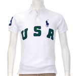 Ralph Lauren（ラルフローレン） MNBLKNIM1A00247／010WHITE／XS ポロシャツ半袖