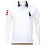 Ralph Lauren（ラルフローレン） MNBLKNIM1J00163／010WHITE／L ポロシャツ半袖