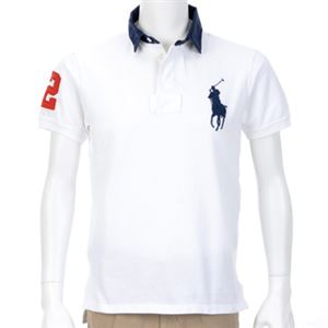 Ralph Lauren（ラルフローレン） MNBLKNIM1J00163／010WHITE／XS ポロシャツ半袖