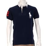 Ralph Lauren（ラルフローレン） MNBLKNIM1J00163／048NAVY／L ポロシャツ半袖