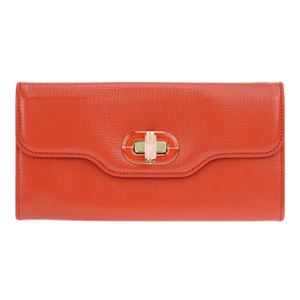BVLGARI（ブルガリ） 35654 CALF／RED HIBISCUS 長財布