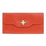 BVLGARI（ブルガリ） 35654 CALF／RED HIBISCUS 長財布