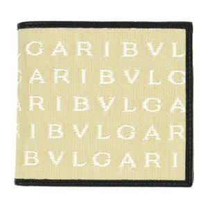 BVLGARI(ブルガリ) 30583 BEIGE 二つ折り財布(小銭入れ付)