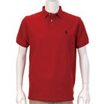 Ralph Lauren（ラルフローレン） MNBLKNIM1I10047／D71RED／XS ポロシャツ半袖
