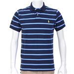 Ralph Lauren（ラルフローレン） MNBLKNIM1I10103／B35BLU STRIPE／L ポロシャツ半袖