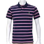 Ralph Lauren（ラルフローレン） MNBLKNIM1I10103／D60PNK STRIPE／XL ポロシャツ半袖